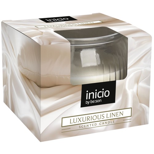 Doftljus i ask Luxurious Linen 20h Luxurious Linen 85g Inicio