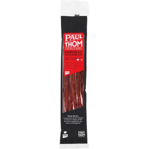 Ölkorv Pepperjack snacksalami 100g PAUL och THOM