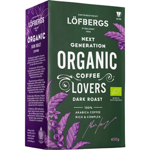 Bryggkaffe Mörkrost Ekologisk 450g Löfbergs