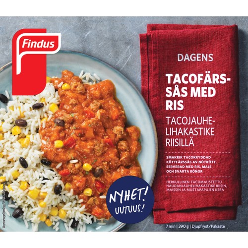 Tacofärssås med ris 390g Findus