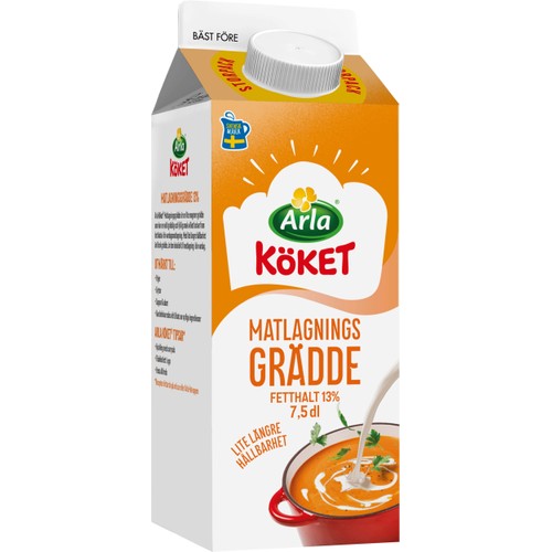 Matlagningsgrädde 13% 7,5 dl Arla Köket®