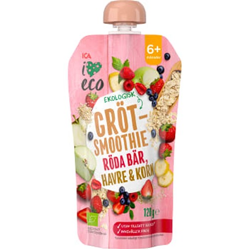 Barngröt Röda bär havre & korn Ekologisk 120g ICA I love eco