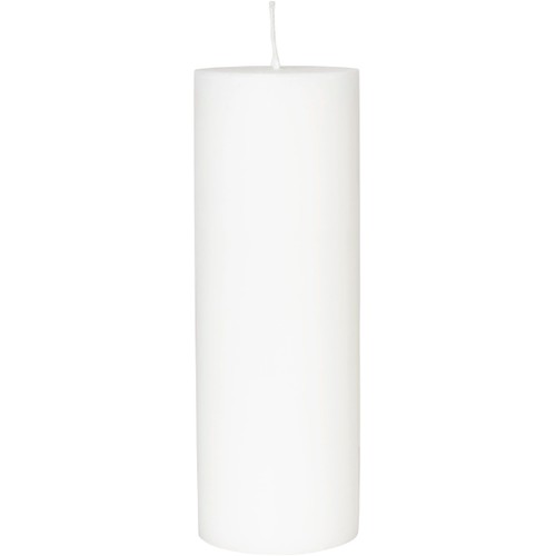 Blockljus Simply Stearin Vit 7x20cm Duni