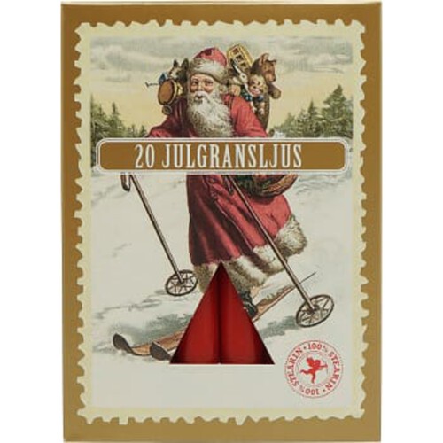 Julgransljus röd 20p