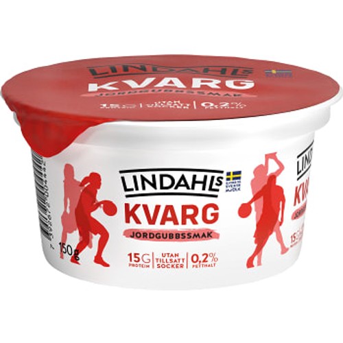 Kvarg Jordgubb 0,2% 150g Lindahls