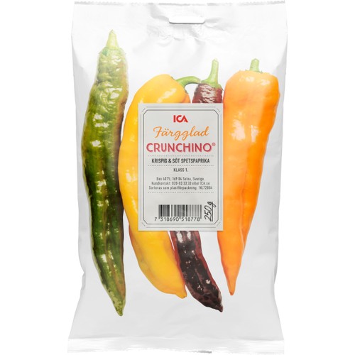 Crunchino spetspaprika 250g Klass 1 ICA