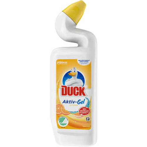 Toalettrengöring WC aktiv gel Citrus 750ml Miljömärkt Duck