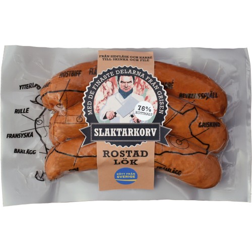 Kryddkorv Slaktark Rostad Lök 255g Slaktarkorv