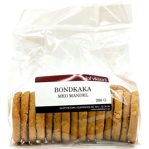 Bondkaka Med Mandel 200g Olof Viktors i Glemminge