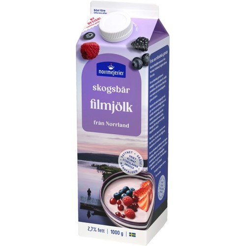 Skogsbärsfil 2,7% 1000g Norrmejerier