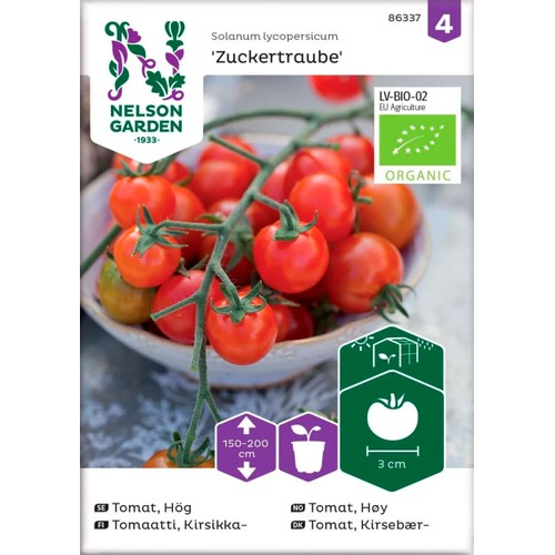 Tomat Körsbär Organic 1-p Nelson Garden