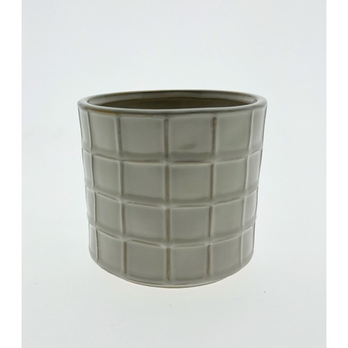 Kruka rutig 14 cm