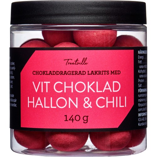 Lakritskulor Hallon & chili 140g Treatville