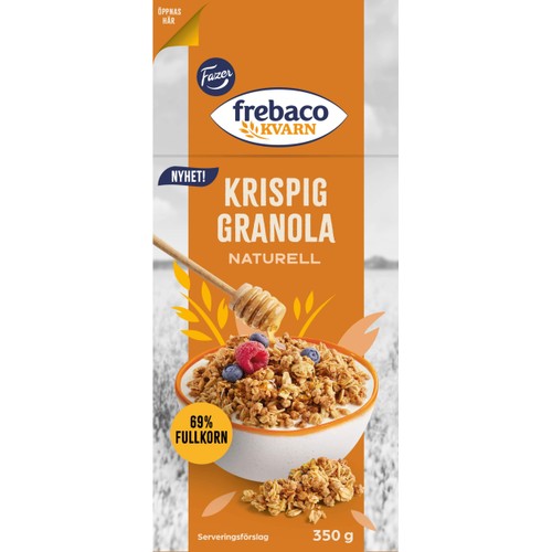 Krispig Granola Naturell 350g Frebaco