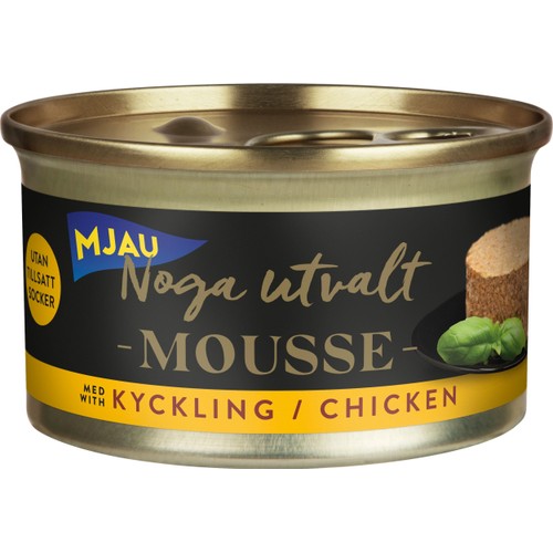 Kattmat Mousse Kyckling 85g Mjau Noga Utvalt