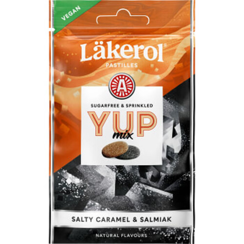 Pastiller YUP Mix Salt karamell & salmiak 30g Läkerol