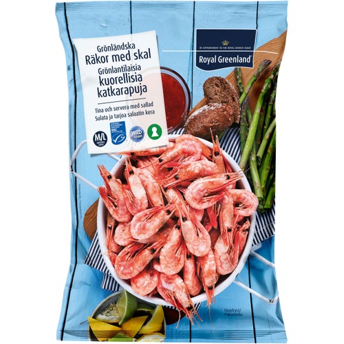 Grönländska räkor med skal M/L 1kg Royal Greenland