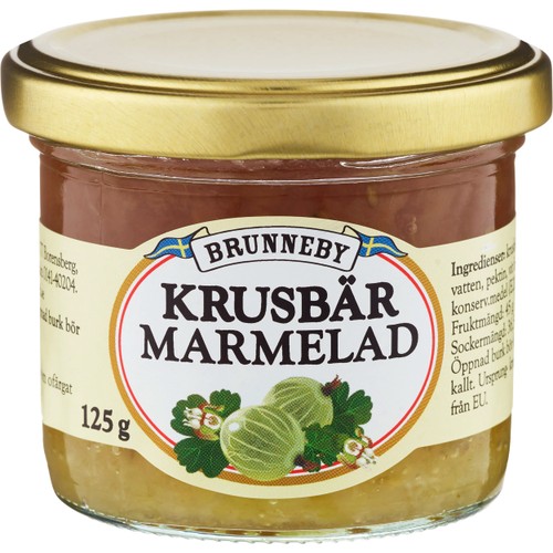 Krusbärsmarmelad 125g Brunneby