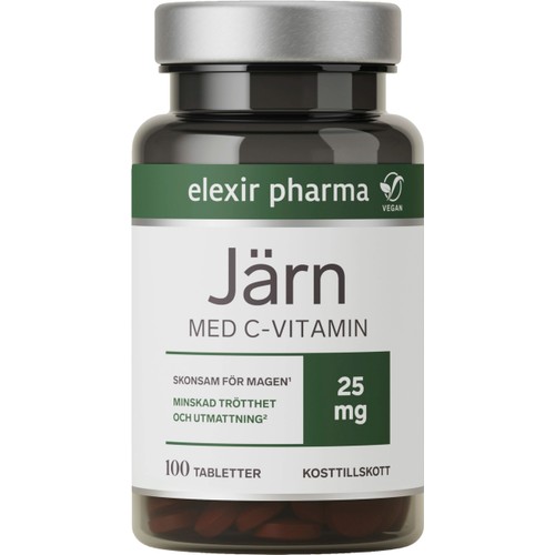Kosttillskott Järn Med C-vitamin 100-p Elexir Pharma