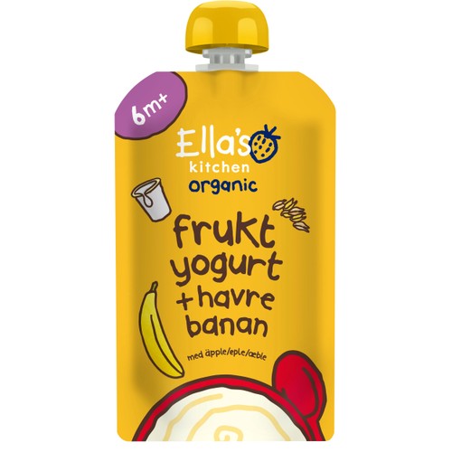 Mellanmål Banan squeeze 6m Ekologisk 100g Ella´s kitchen