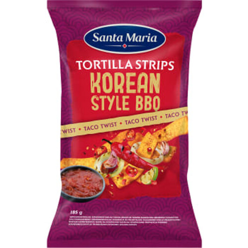 Tortilla Strips Korean Style BBQ 185g Santa Maria