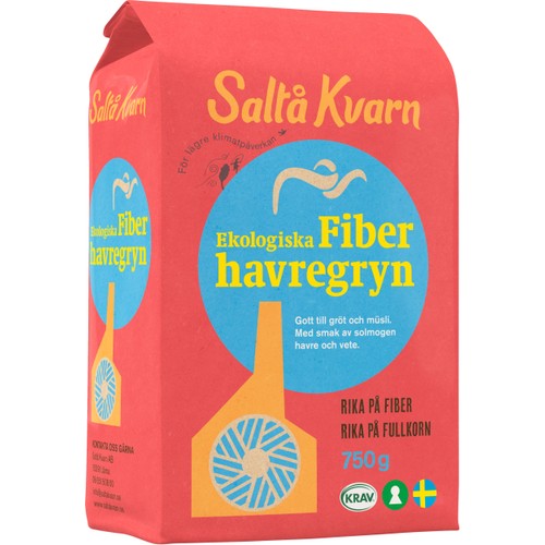 Fiberhavregryn Ekologiska 750g Saltå Kvarn