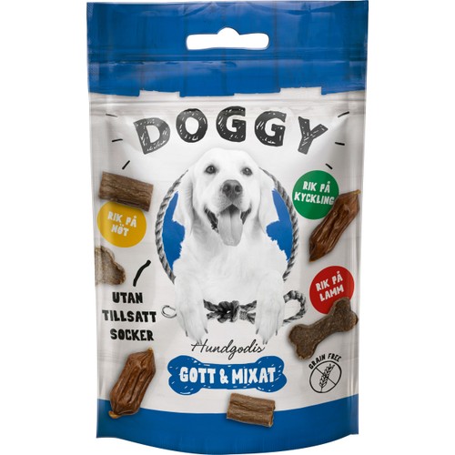 Hundgodis Gott och Mixat 60g Doggy