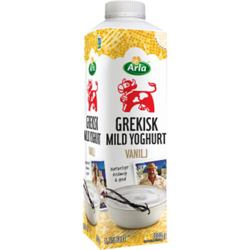 Grekisk Yoghurt Mild Vanilj 5,3% 1000g Arla Ko®