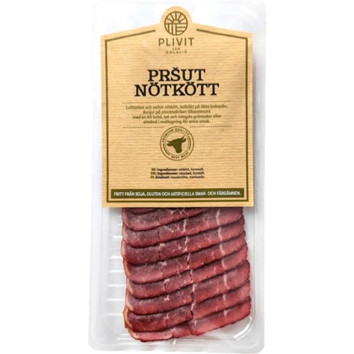 Prosciutto Oxkött Skivat 80g Plivit