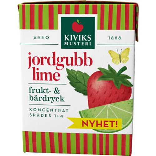 Frukt- & bärdryck Jordgubb & lime 200ml Kiviks Musteri