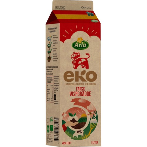 Vispgrädde 40% 1l KRAV Arla Ko®
