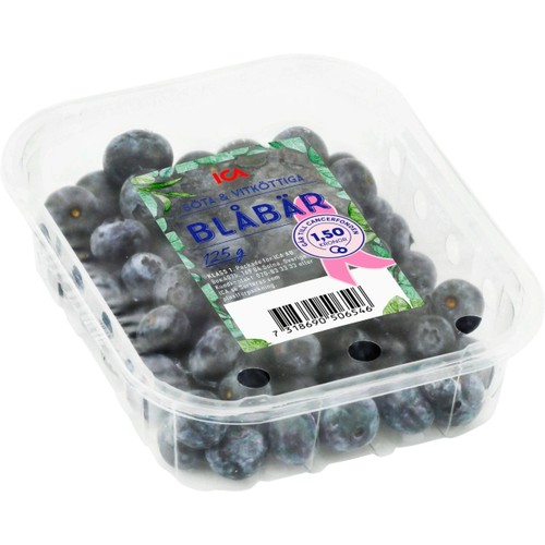 Blåbär 125g klass 1 Rosa bandet ICA