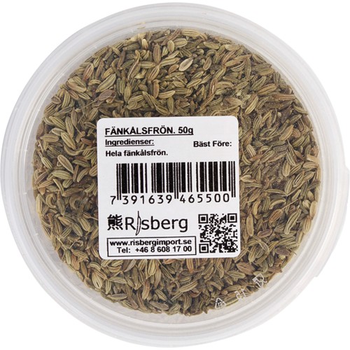 Fänkålsfrön Hela 50g Risberg