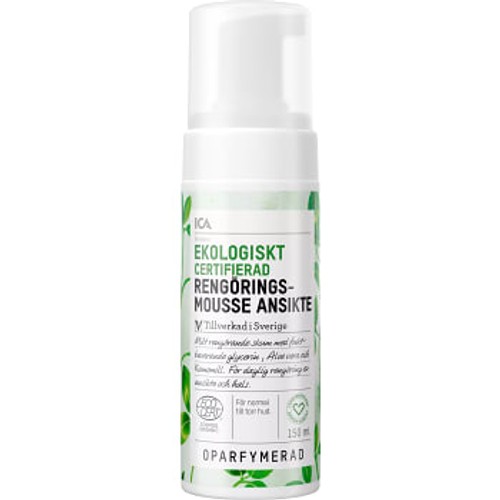 Ansiktsrengöring mousse Ekologisk 150ml ICA Hjärtat EKO