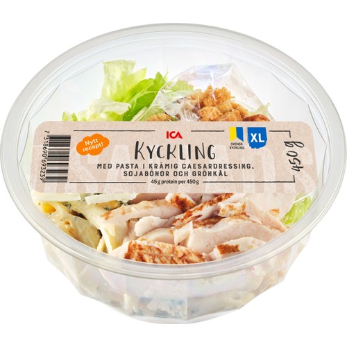 Kycklingsallad med Pasta Caesar XL 450g ICA