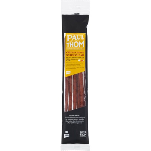 Snacksalami Chili´N Cheese Kallrökt 100g Paul och Thom