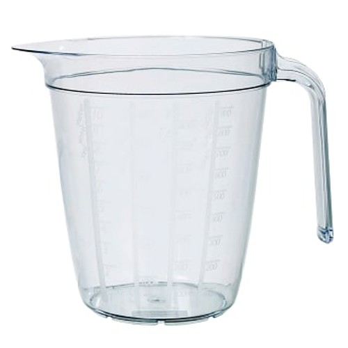 Måttkanna Plast Transparent 1l 