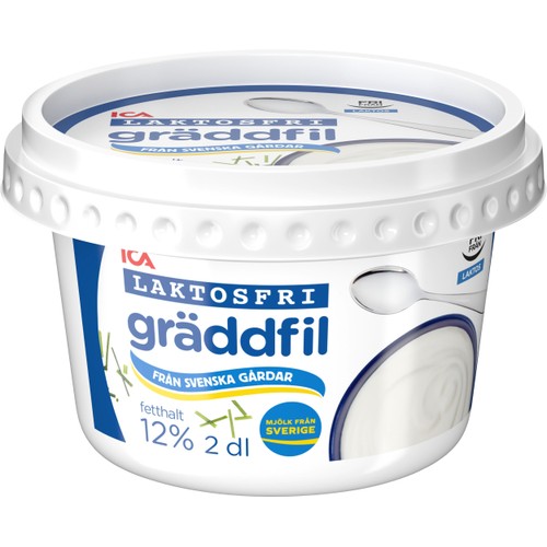 Gräddfil Laktosfri 12% 2dl ICA