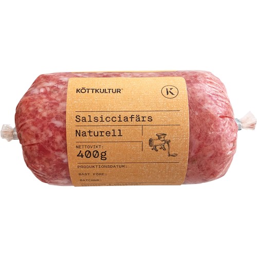 Salsicciafärs Färsk Naturell 400g Köttkultur