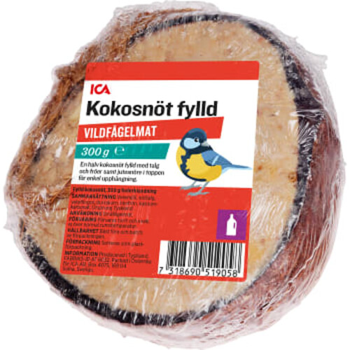 Vildfågelmat Kokosnöt 268g ICA