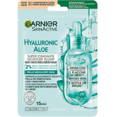 Ansiktsmask Hyaluronic Aloe Hydra Bomb 28g Garnier