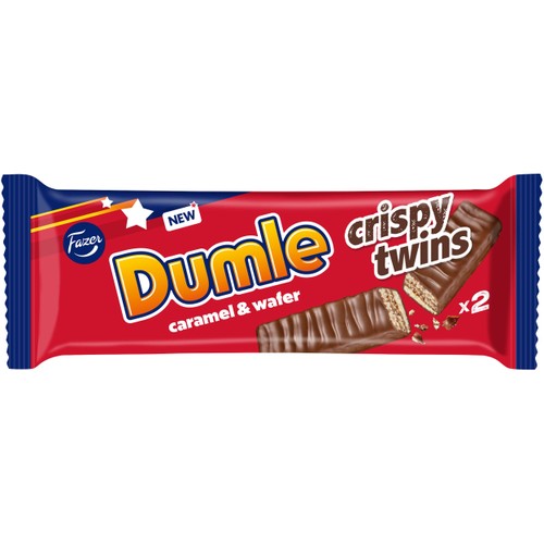 Chokladbar Dumle Crispy Twins 40g Fazer
