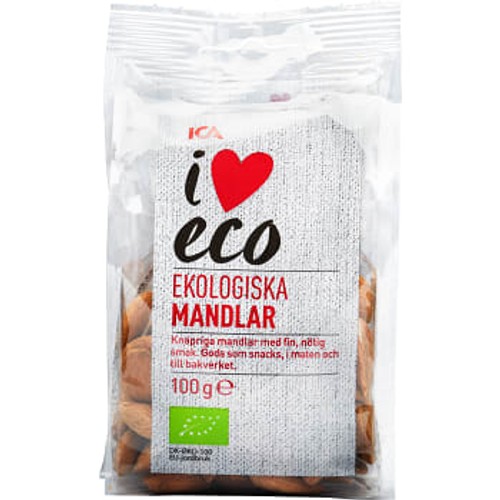 Mandlar naturella 100g ICA I love eco