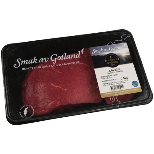Lövbiff Färsk innanlår ca 500g Smak av Gotland