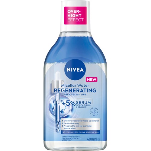 Micellärt vatten Micellar Water Regenerating +5% serum 400ml Nivea
