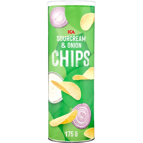 Chips Sourcream & Onion 175g ICA