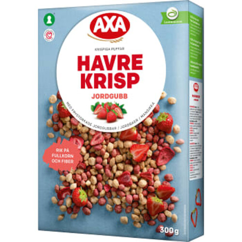 Havrekrisp Jordgubbe 300g Axa