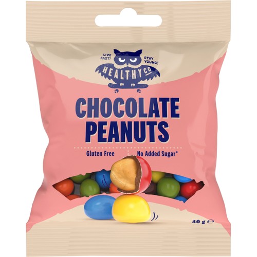 Chokladdragerade Jordnötter 40g HealthyCo