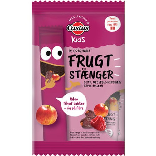 Fruktstång Äpple & Hallon 5-p Castus