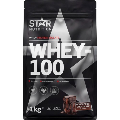 Proteinpulver Av Vassleproteinisolat Whey-100 1kg Star Nutrition